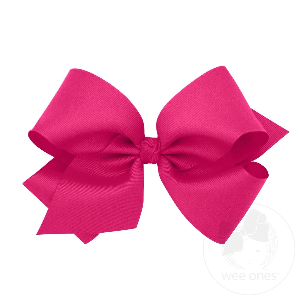Wee Ones King Classic Grosgrain Hair Bow MANY COLORS - Image 19