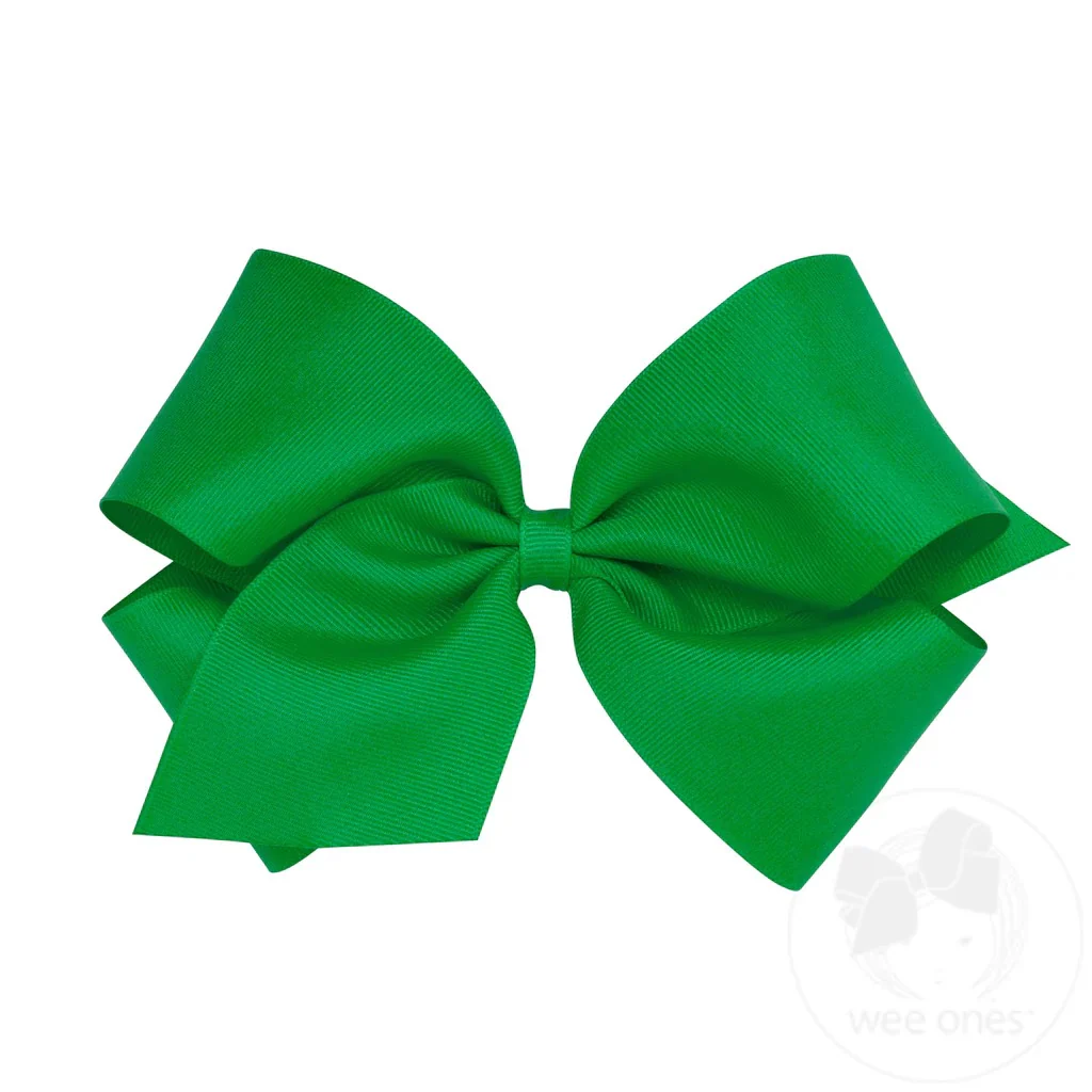 Wee Ones Medium Classic Grosgrain Hair Bow MANY COLORS - Image 18